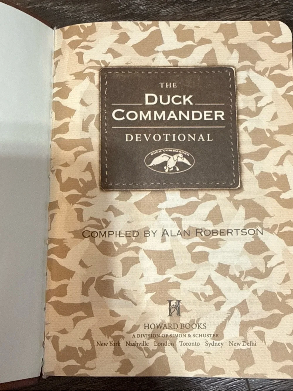 The Duck Commander Devotional Journal - Brown Faux-Leather